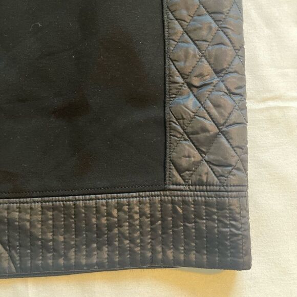 Worth New York Women's Black Padded Quilt Pencil Skirt Size 12 - Picture 3 of 5